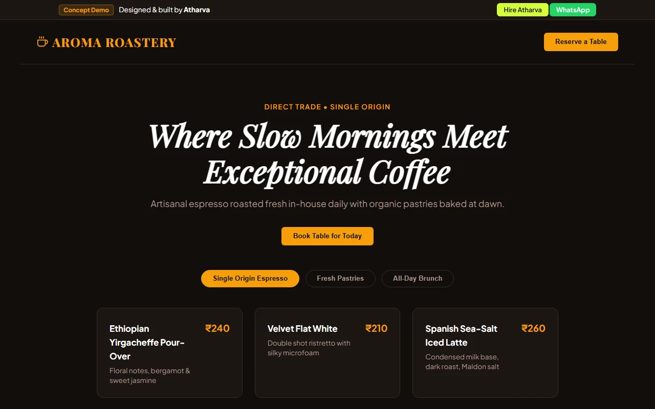 Aroma Artisan Roastery Case Study